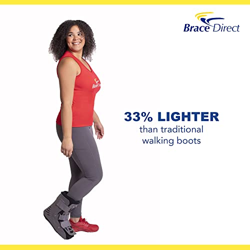 Ultra Light Short Full Shell Walking Boot- Air Cast for Foot & Ankle Injury, Sprained Ankle, Fracture, Broken Foot, Achilles Tendon Injury