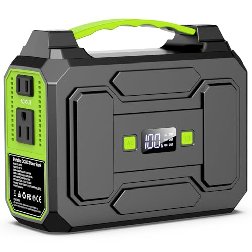 Solar Powered Generator 100W, Portable Solar Generator Power Station with Solar Panels 40W Included