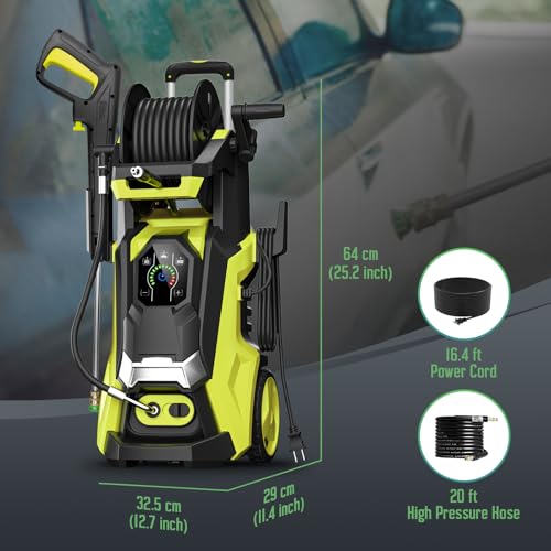 Electric Pressure Washer 4800 PSI 3.5 GPM Power Washer Touch Screen Adjustable Pressure