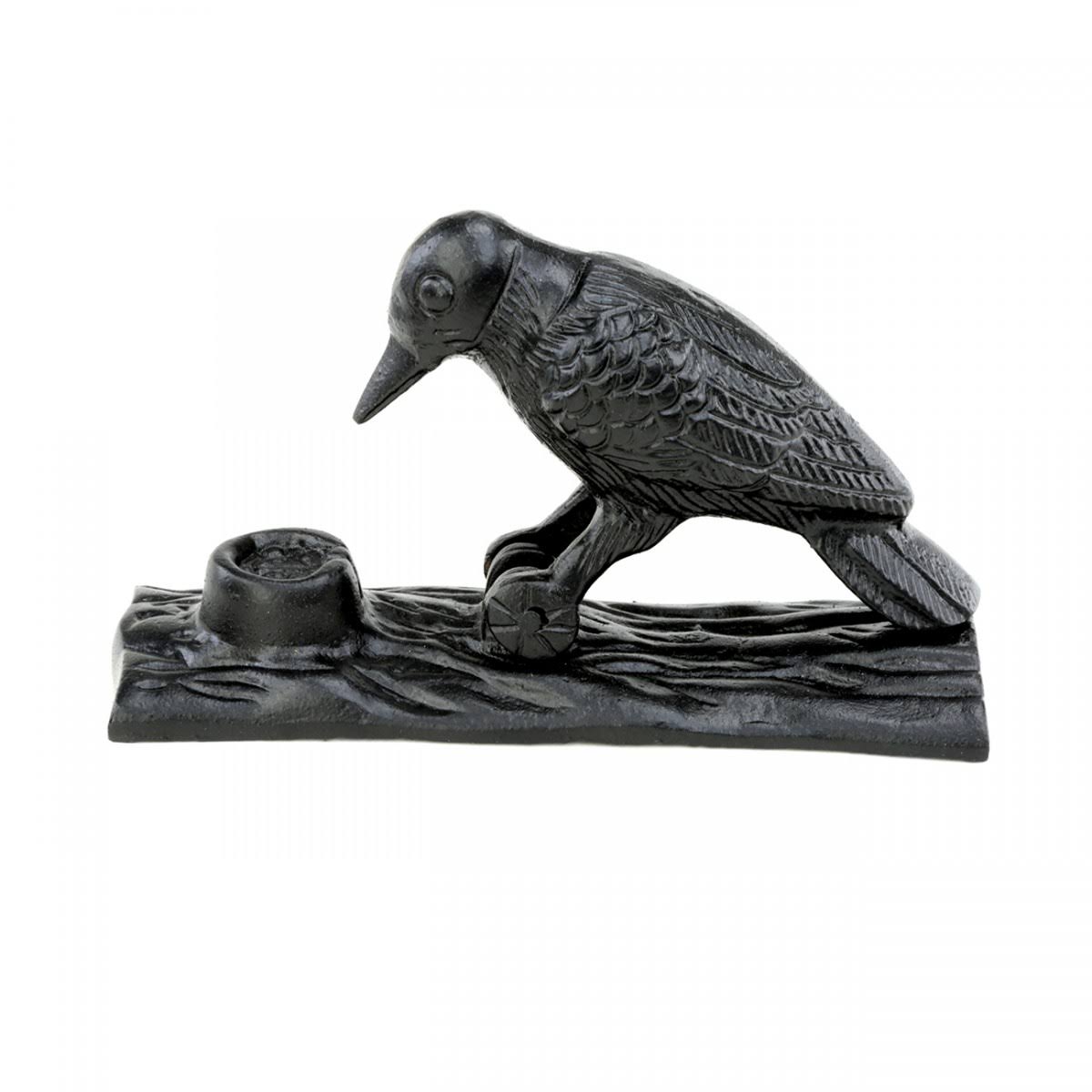 Renovators Supply Black Cast Iron Door Knocker, Woodpecker Design, Rustproof, 6.5in High