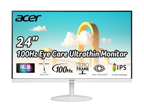 Acer SB273 G0bi 27" IPS Full HD (1920 x 1080) Ultra-Thin Zero-Frame Gaming Office Monitor | Adaptive-Sync Support (FreeSync Compatible) | Up to 120Hz