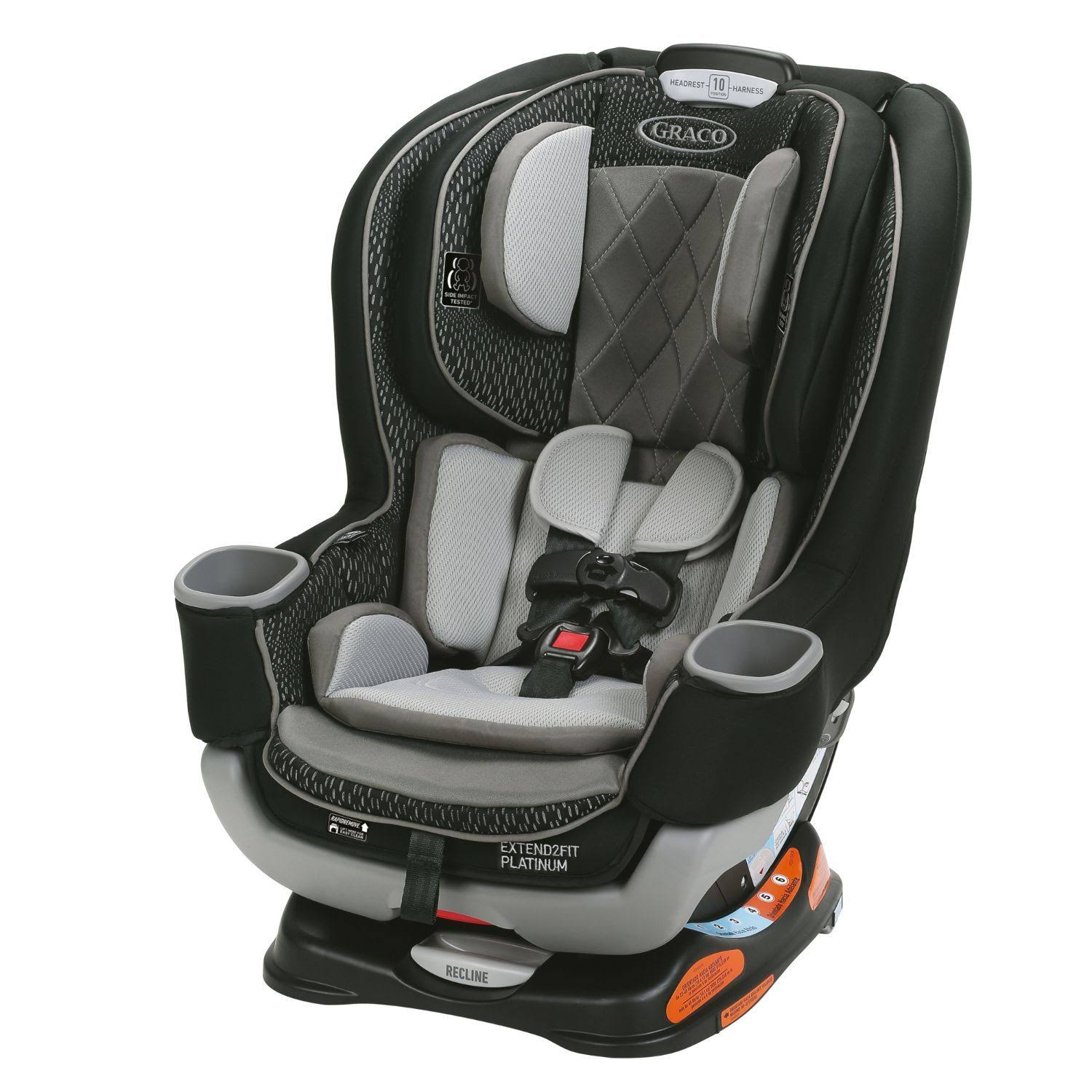 Graco Extend2Fit Platinum Convertible Car Seat - Hurley