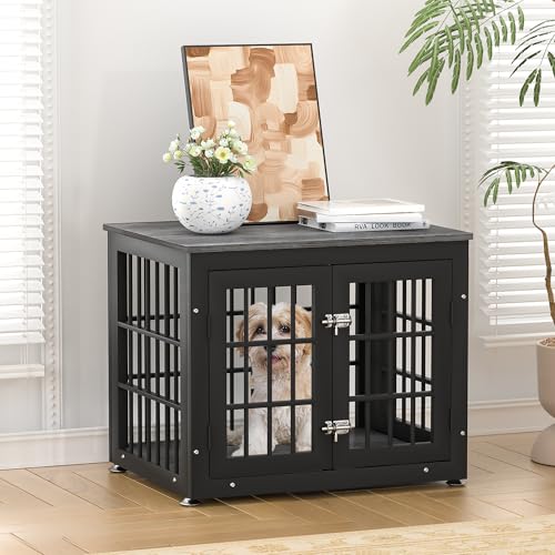 48 Inch Heavy Duty Dog Crate Furniture for Large Dogs, Decorative Pet House End Table, Extra Large Wooden Cage Kennel Furniture Indoor