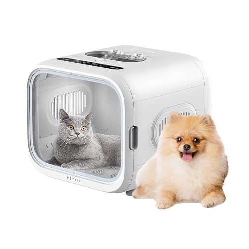 PETKIT AIRSALON MAX Automatic Pet Hair Drying Box for Cat Puppy Kitten,Ultra Quiet Hair Dryer for Small Dog Grooming