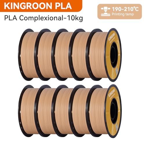 Kingroon PLA 3D Printer Filament, 12Rolls, Dimensional Accuracy +/- 0.03 mm, 12kg Spool(26.4lbs)