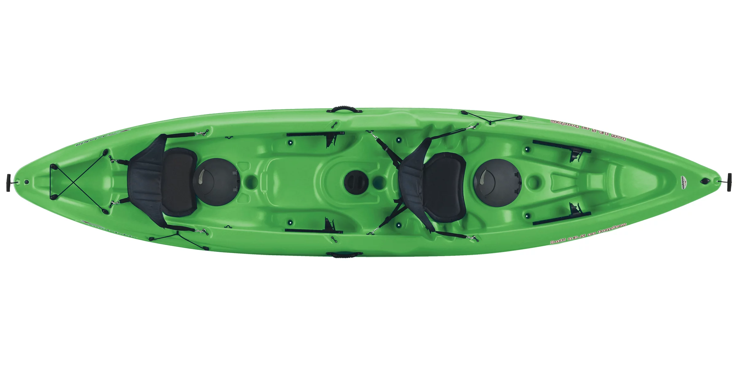 Sun Dolphin Bali 13.5 Recreational Sit On Tandem Kayak, Lime - Radiant Selections