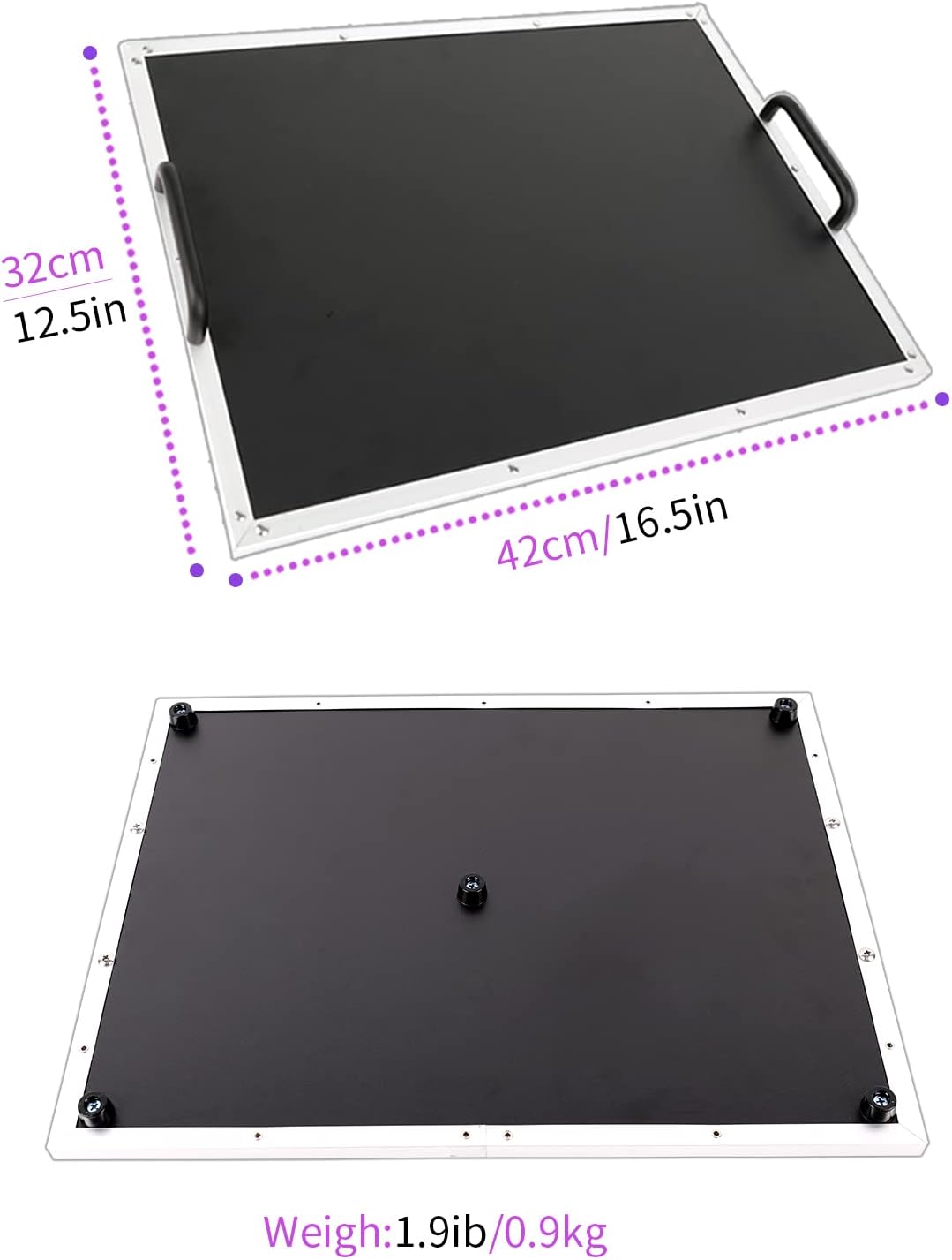 Ghost Fire Guitar Pedal Board Aluminum Alloy Effect Pedalboard with Carry Bag,V series (V-BABY MAX（Deluxe Edition）)