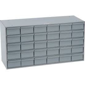 Durham 035-95 Drawer Bin Cabinet, 17-1/4 in. D, Gray