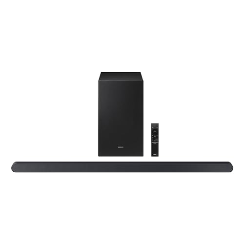 SAMSUNG HW-S50B/ZA 3.0ch All-in-One Soundbar w/Dolby 5.1, DTS Virtual:X, Q Symphony, Built in Center Speaker, Adaptive Sound Lite