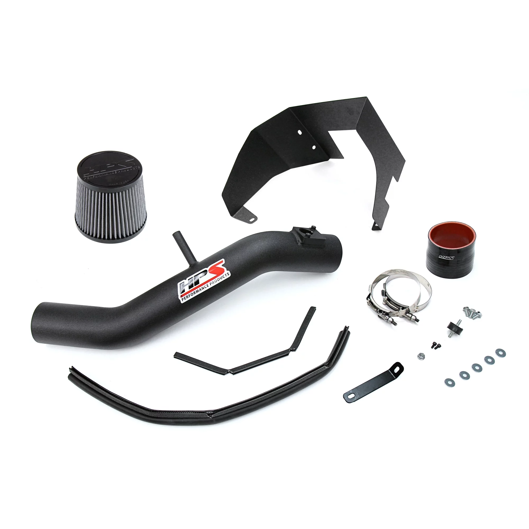 HPS Performance Black Shortram Air Intake Kit + Heat Shield Cool Ram Compatible for 2014-2020 Lexus IS350 3.5L 2014-2015 Lexus IS250 2.5L V6