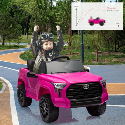 IDEALHOUSE Electric Car for Kids, 12v Ride on Truck Car, Ride-on Toys for Boys/Girls, Off-Road Kids Pickup Car with Remote Control, Spring Suspension