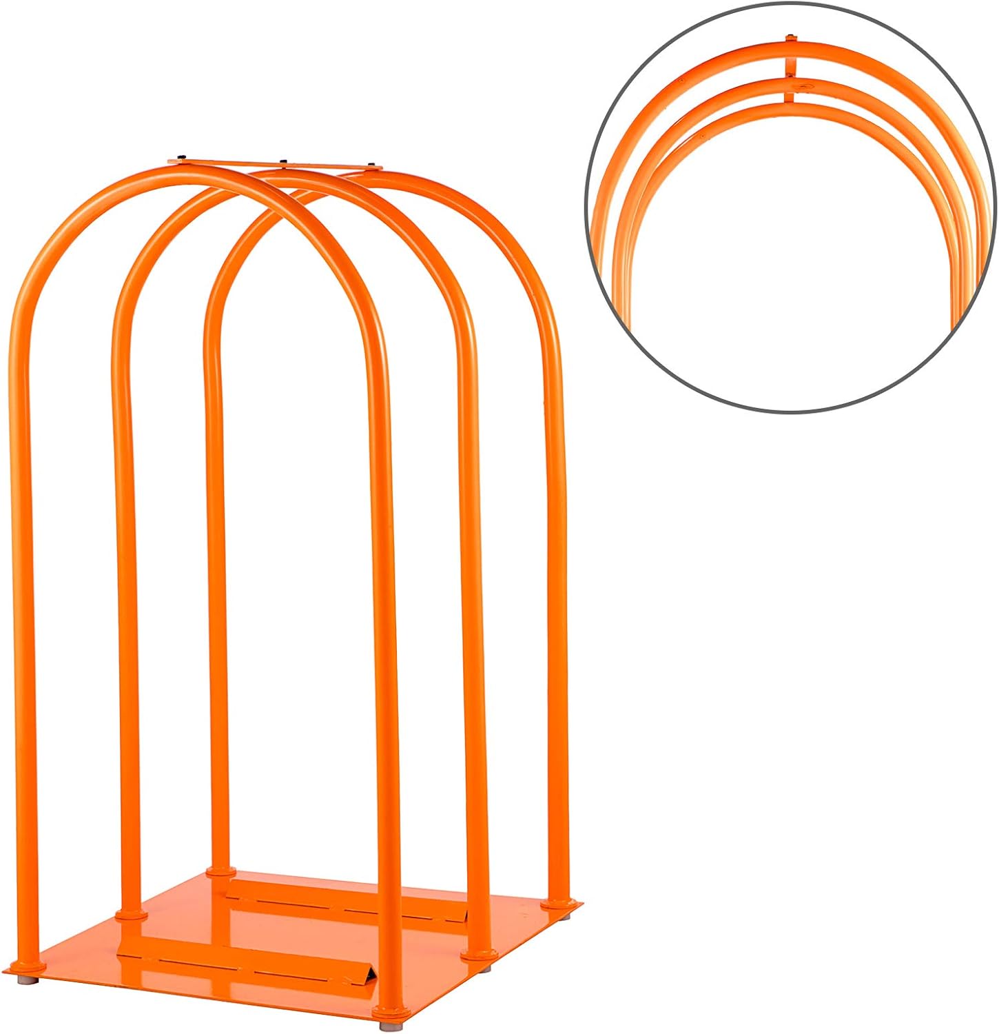 VEVOR Tire Inflation Cage 3-Bar Tire Cage, Portable Tire Cage, Heavy-duty Steel Frame Car Tire Inflation Cage Tool