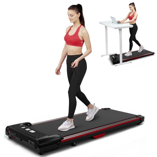 GORISE Walking Pad, Under Desk Treadmills for Home, Walking Pad with Incline, Treadmills with Remote Control APP LED Display