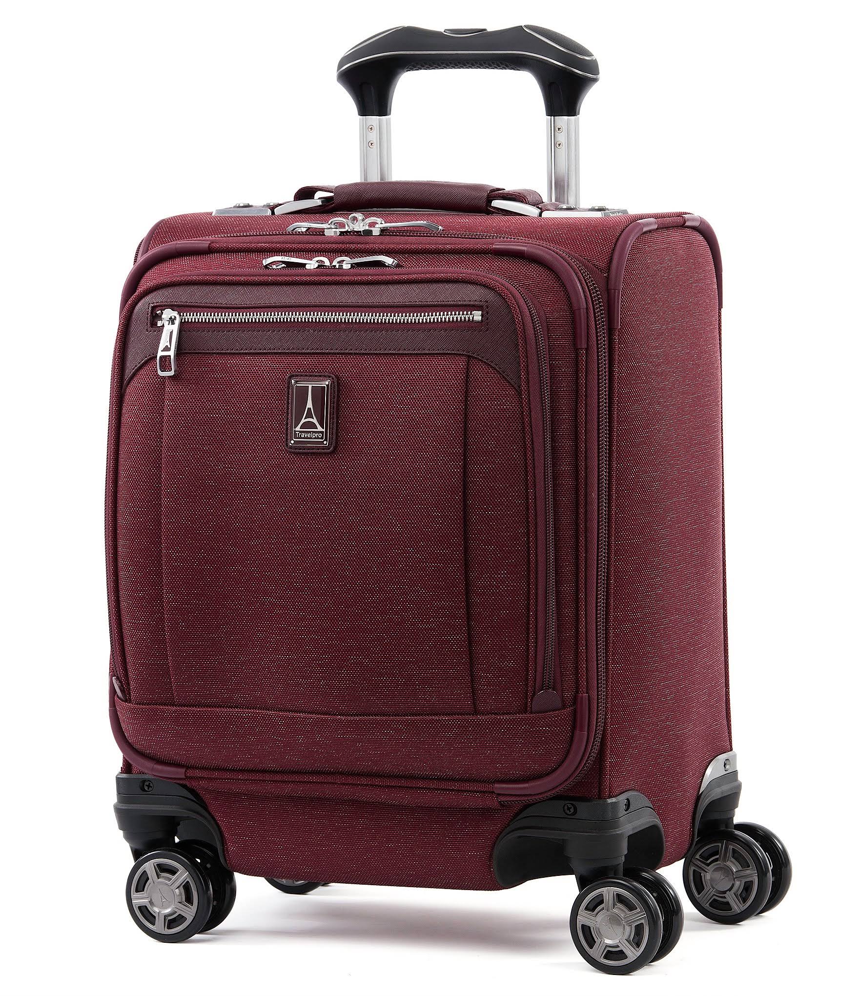 Travelpro Platinum Elite Carry on Spinner Tote Bordeaux