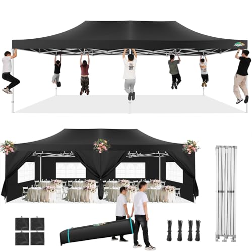 COBIZI 13x26 Pop Up Tent 13x26 Canopy with Sidewalls Heavy Duty Canopy Party Tent for Parties
