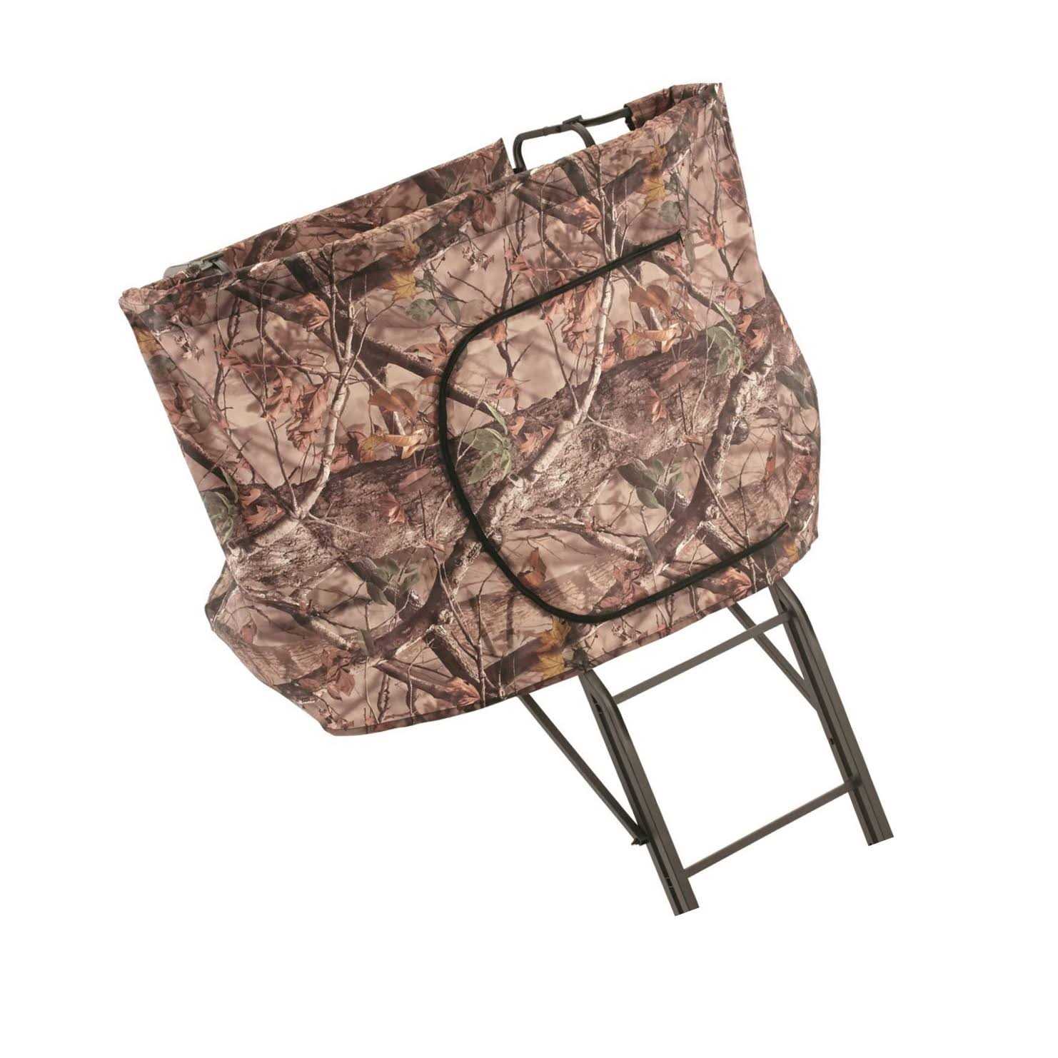 Guide Gear 20 2-man Double Rail Ladder Tree Stand with Hunting Blind - Sports Supplies Online Store