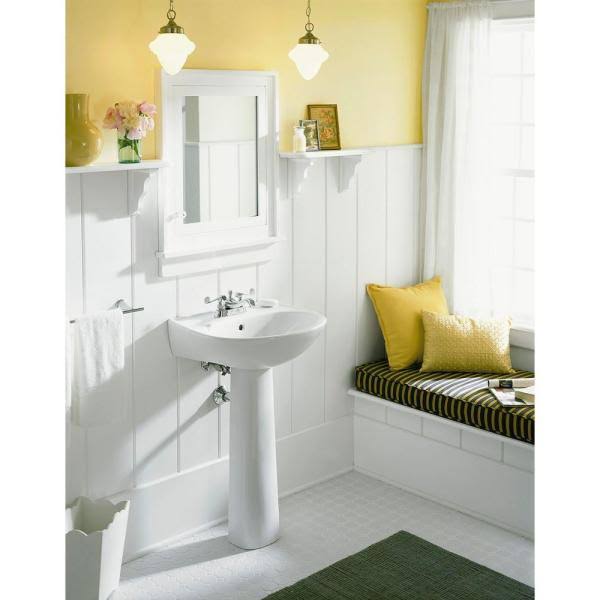 Sterling Sacramento 442124 Pedestal Sink, White