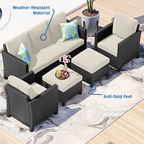 Nestl Patio Furniture Set - Outdoor Patio Furniture Sets, Patio Sectional Furniture Set, 5 Piece Patio Furniture Sets, Patio Conversation Sets