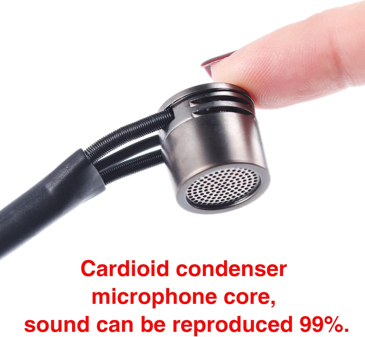 at-5 Guitar Microphone Wireless UHF Mic Instrument Condenser Pick Up Receiver and Transmitter System for Classical and Acoustic Guitar