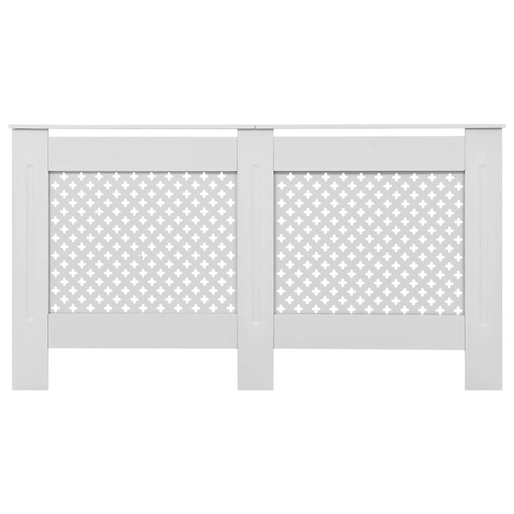 vidaXL Radiator Cover White 59.8x22x7.5x22x32.1x22 MDF