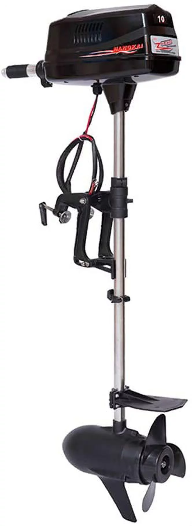 Anqidi Electric Brushless Outboard Motor, 10HP 60V 2200W Inflatable Fishing Boat Engine Tiller Control w/Propel - Radiant Selections