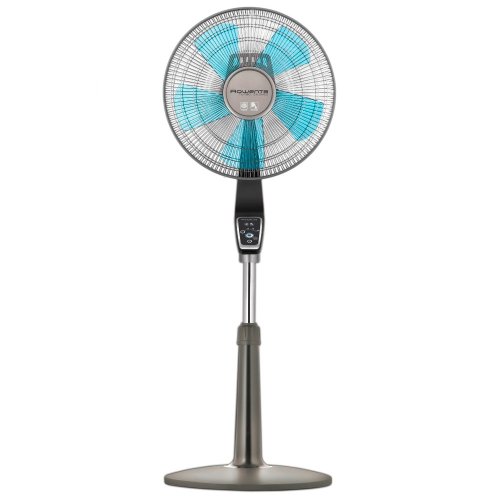 Rowenta Turbo Silence Oscillating 16-Inch Stand Fan Powerful and Quiet with Remote Control - Smart Home Appliances