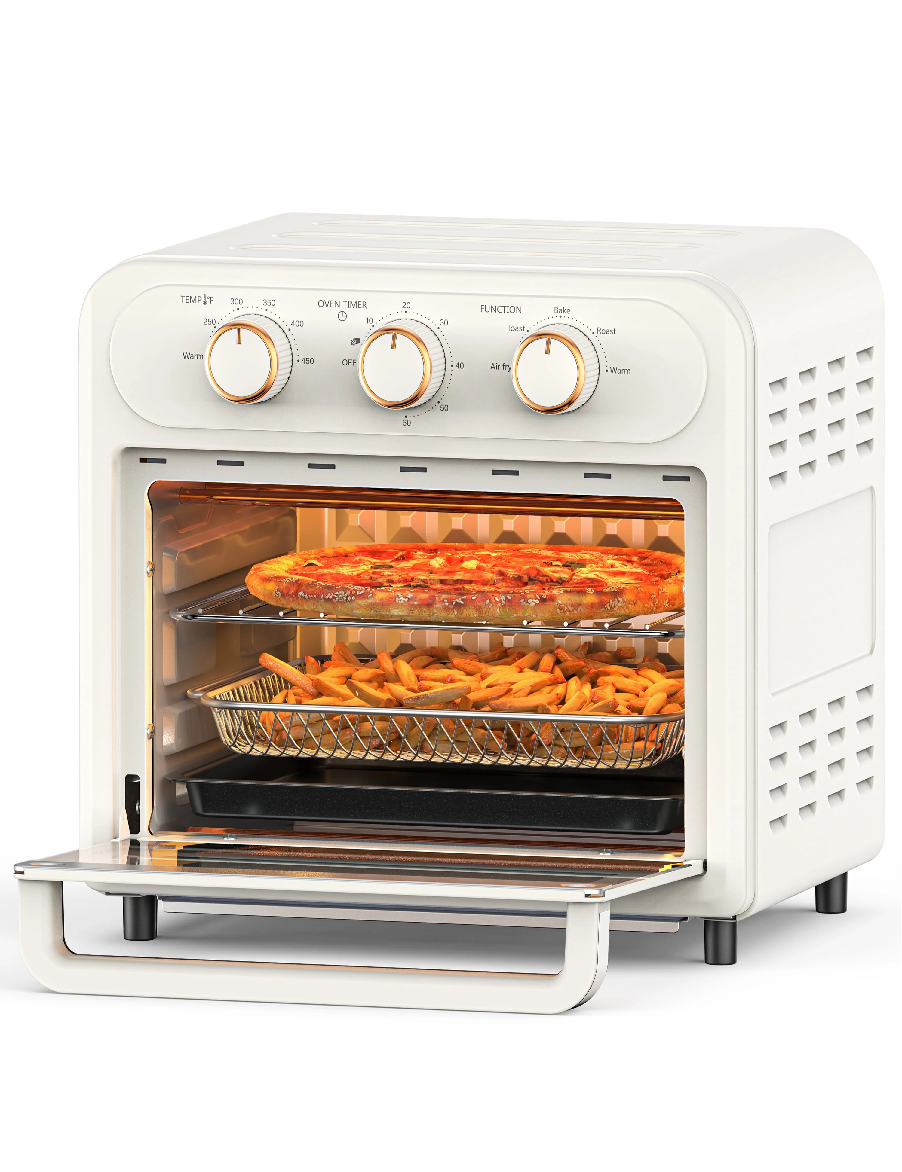 TaoTronics Air Fryer | 1700W 14.8 Quart | 9 in 1 Air Fryer Oven | Oil-less Cooker with Rotisserie Shaft