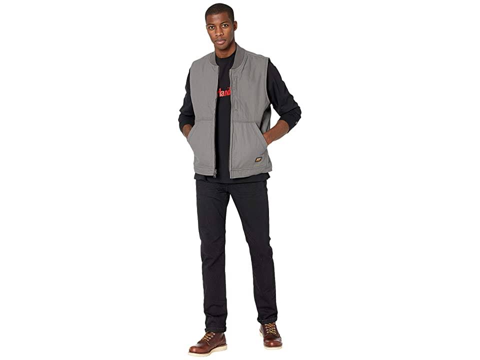 Timberland Pro Men&s Gritman Lined Canvas Vest, Pewter