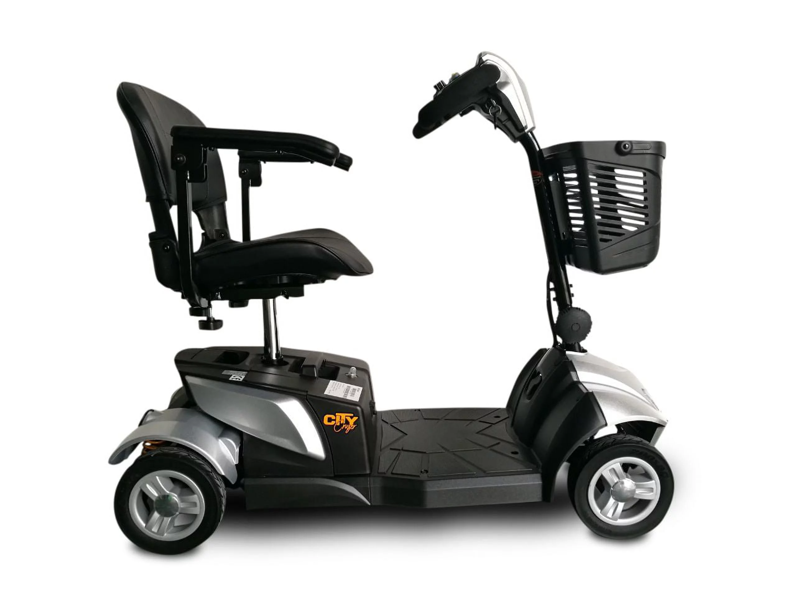 New Ev Rider CityCruzer 4 Wheels Transportable Mobility Scooter, Silver