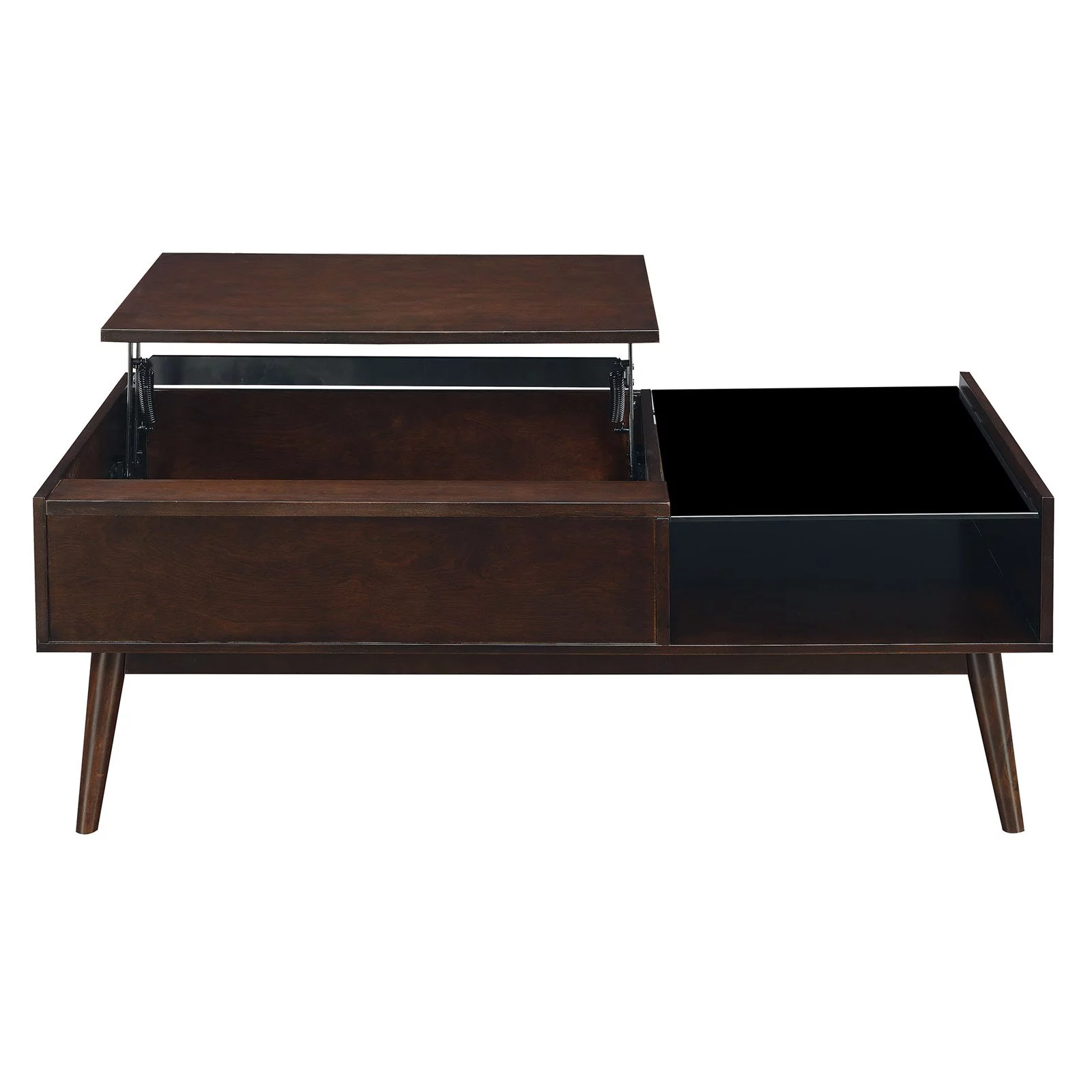 Picket House Morgan Mid-Century Lift-Top Coffee Table in Espresso