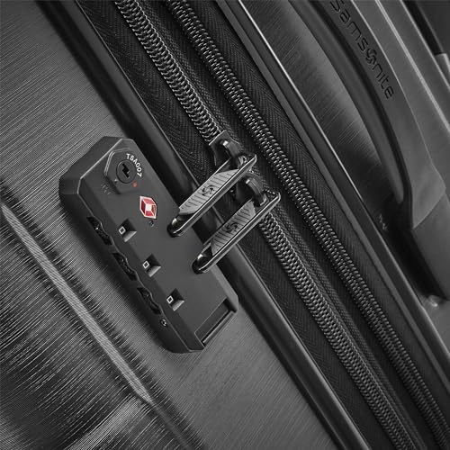 Samsonite Centric 2 Hardside Expandable Luggage with Spinner Wheels, Black, Carry-On 20-Inch