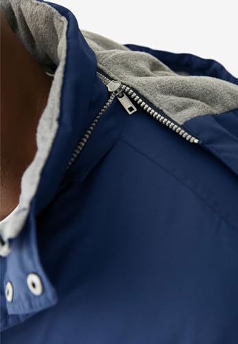 Boulder Creek by KingSize Men's Big & Tall Fleece-Lined Parka With Detachable Hood And 6 Pockets