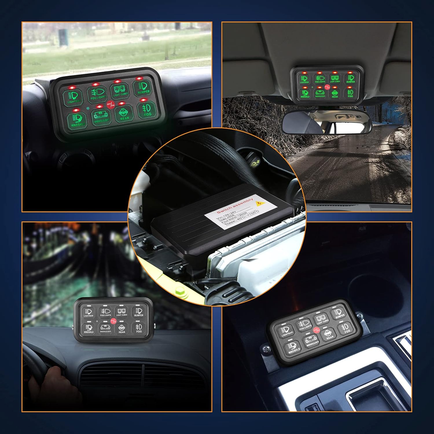 8 Gang Switch Panel