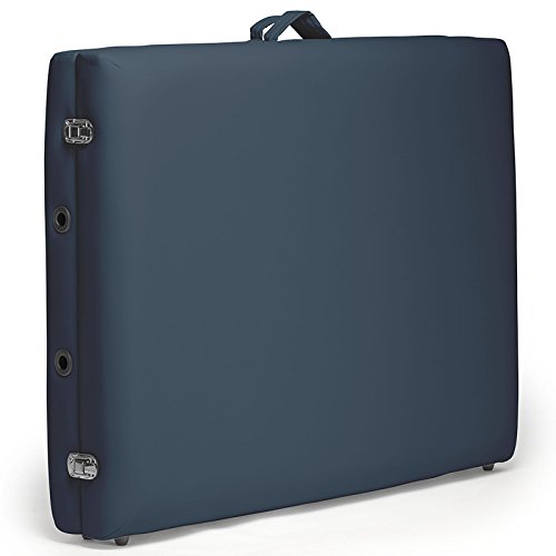 Saloniture Professional Portable Folding Massage Table with Carrying Case - Black