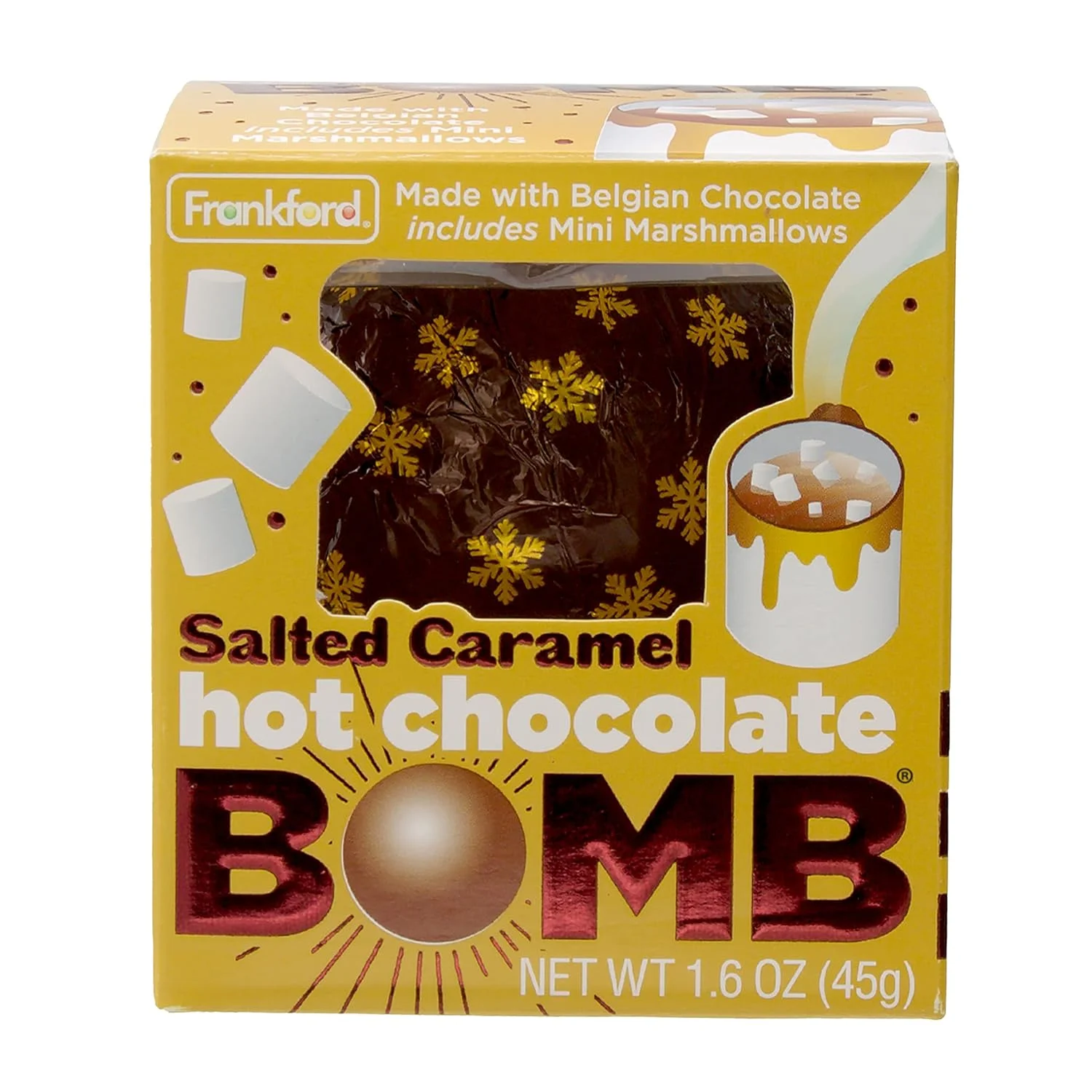36 Pack Assorted Hot Chocolate Bombs - 18 Original Flavor, 6 Peppermint, 6 Double Chocolate, And 6 Salted Caramel Belgian Chocolate Hot Cocoa Melting