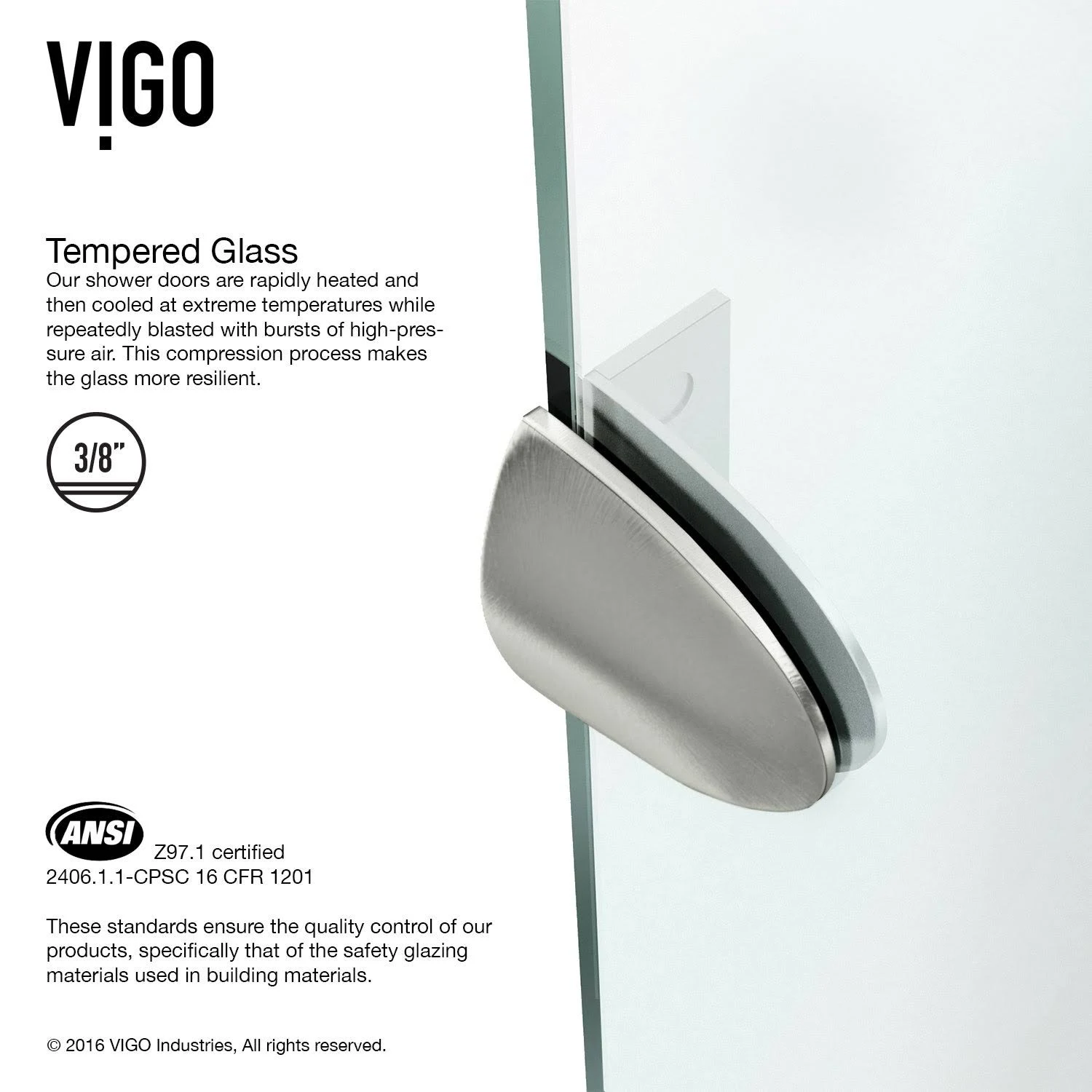 Vigo Verona Frameless Neo-Angle Shower Enclosure with Low-Profile Base