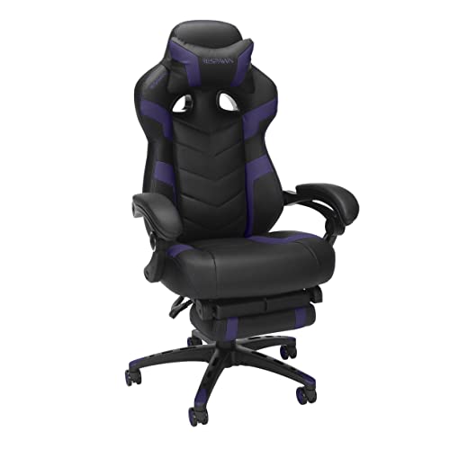 RESPAWN 110 Pro Gaming Chair - Gaming Chair with Footrest, Reclining Gaming Chair, Video Gaming Computer Desk Chair, Adjustable Desk Chair