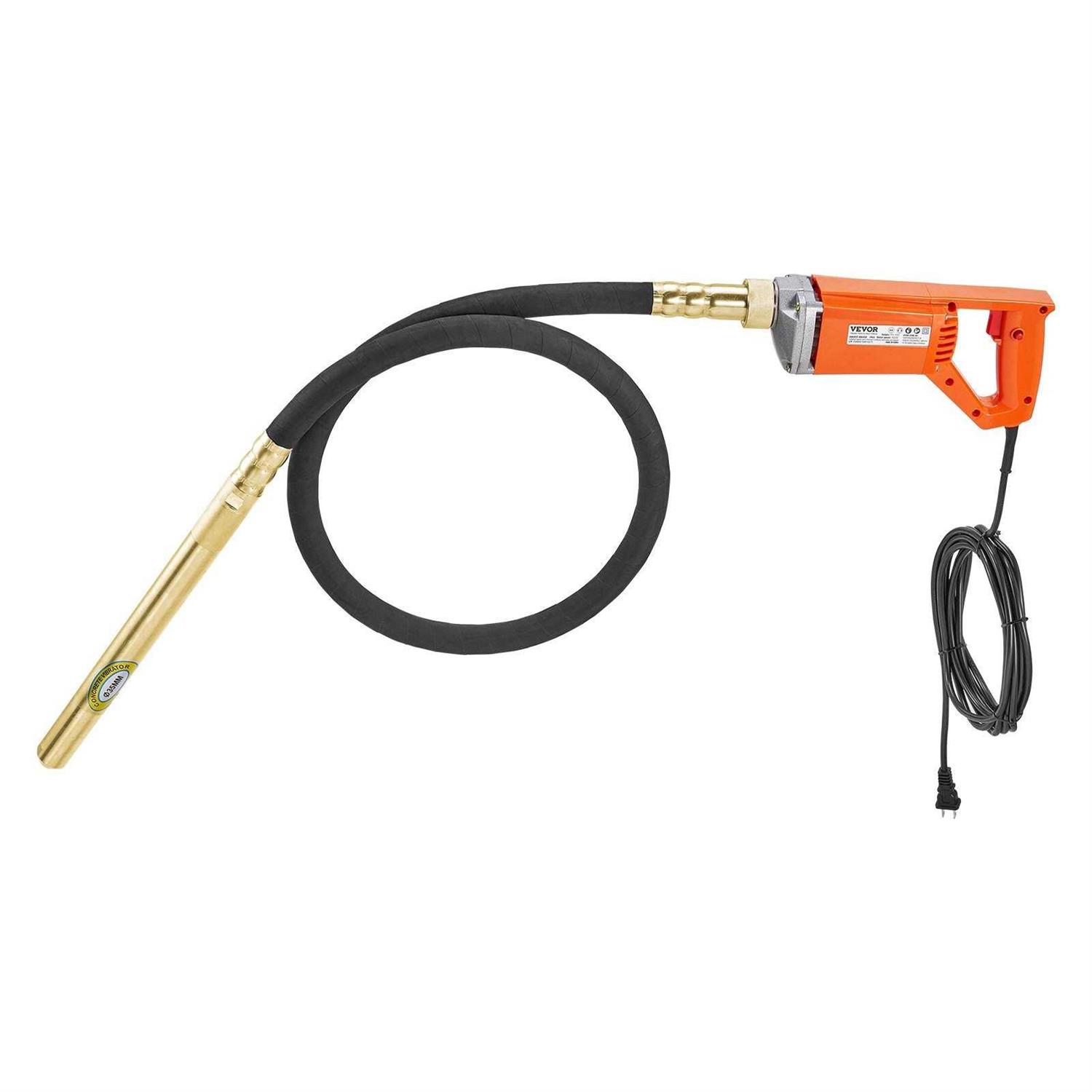 VEVOR Handheld Concrete Vibrator 800W Electric Vibrator 13000 Vpm Electric Concrete Vibrating Tool - Shop Hardware Tools Online Store