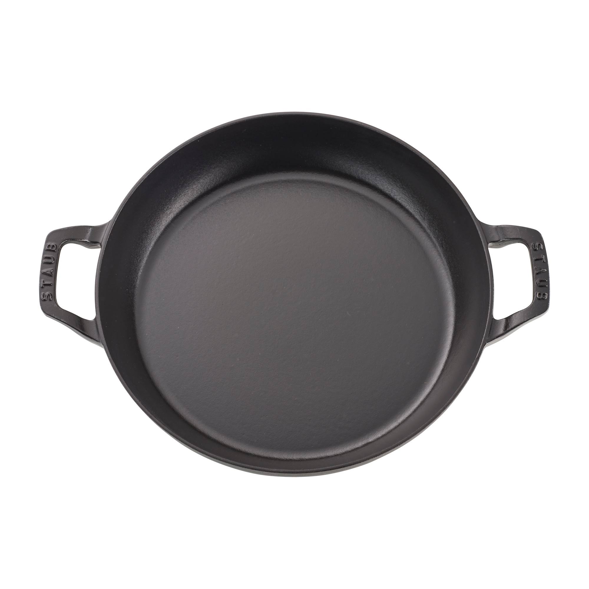 Staub Cast Iron 3.5 Quart Braiser with Glass Lid Matte Black