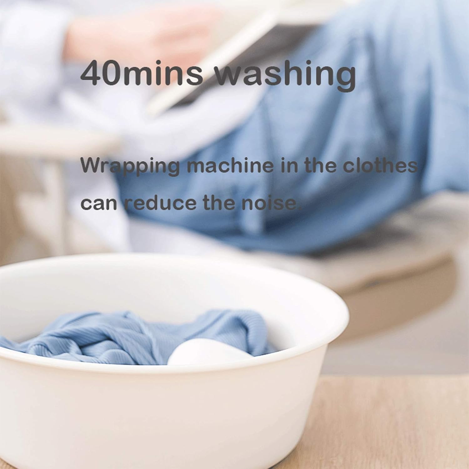 Portable Washer/Mini Washing Ultrasonic Portable Mini Compact Washing Machine with USB Charging base For Camping, Apartments, Dorms, College Rooms