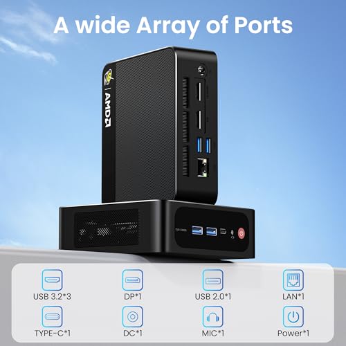 Beelink Mini PC AMD Ryzen 7 5825U Up to 4.5GHz 8C/16T, SER5 32GB RAM 500GB SSD Graphics 8core 2000 MHz