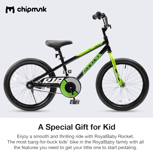Chipmunk Kids Bike Toddlers 12 14 16 18 Inch Wheel Bicycle Beginners Boys Girls Ages 3-11 Years, Multiple Color Options