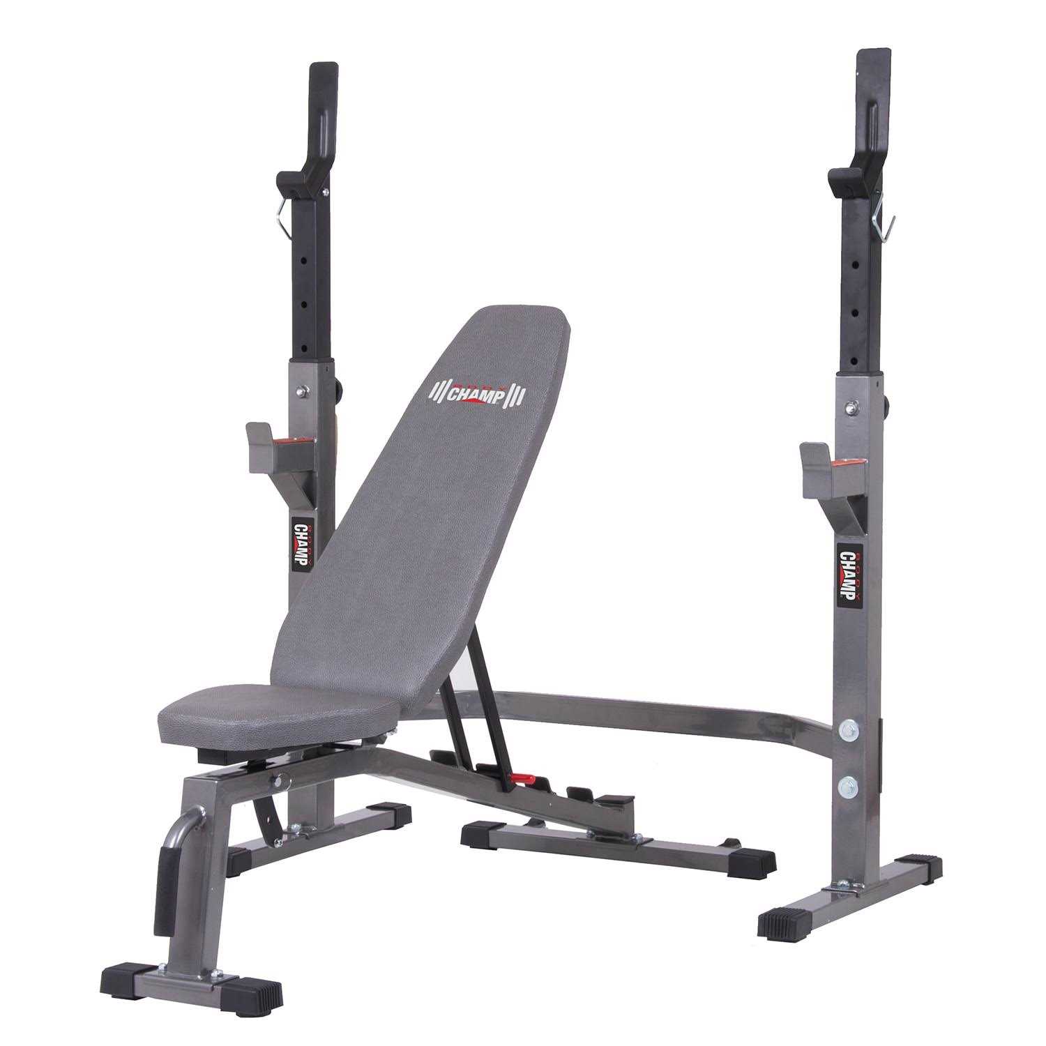 Body Champ Pro3900 Two Piece Set Olympic Weight Bench with Squat Rack - Sports Supplies Online Store