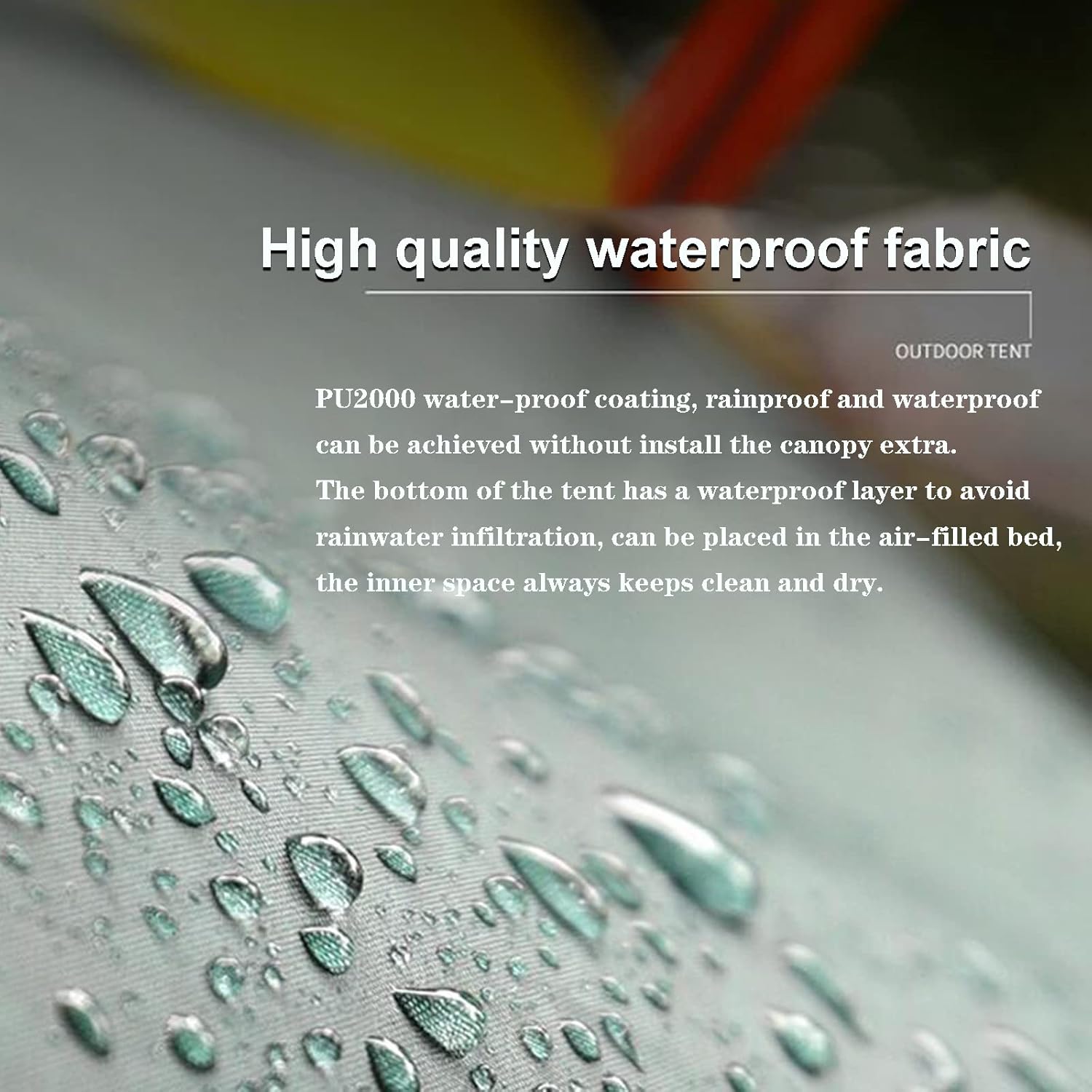 Pickup Truck Tent, Waterproof Double-Layer PU2000mm for 2 Persons, Portable Truck Bed Tent, 5.5'-5.8' Camping Preferred