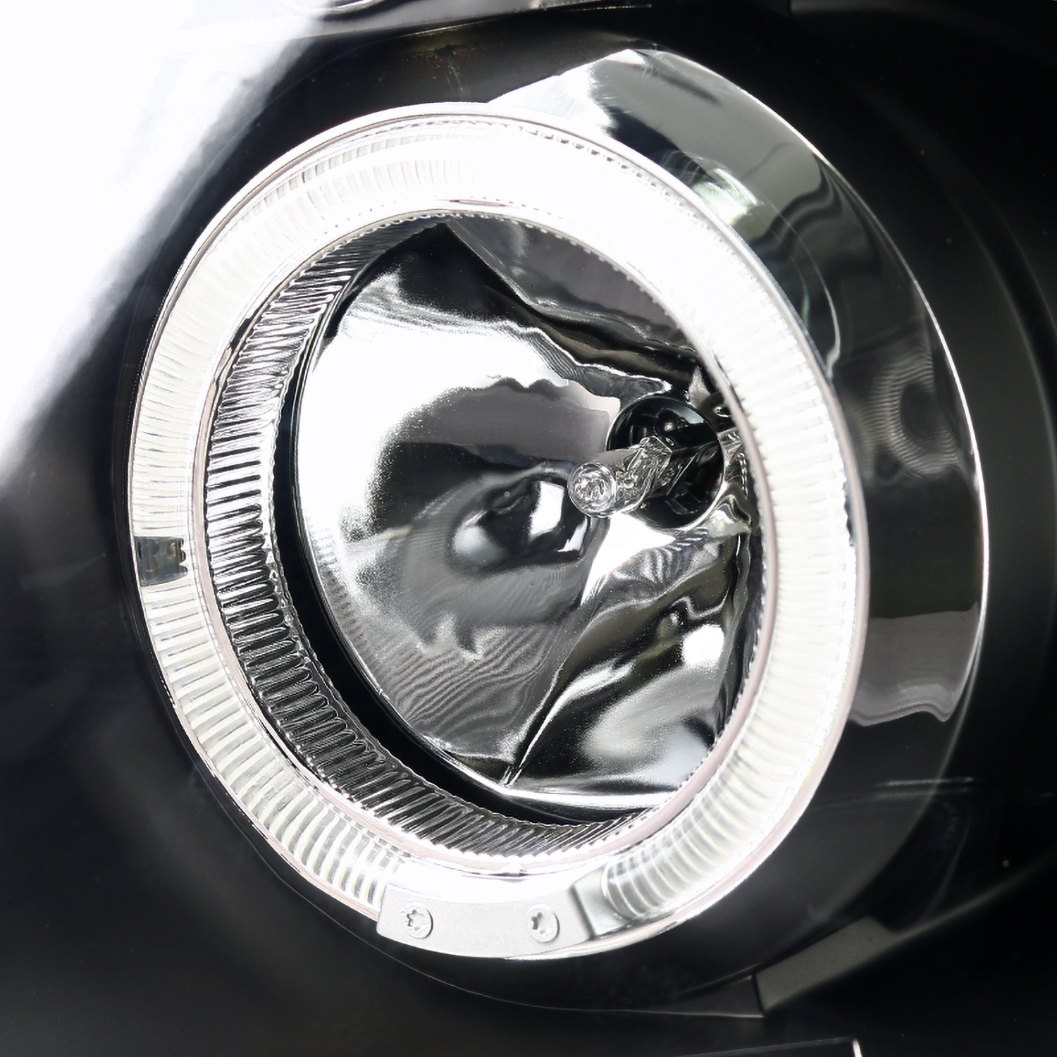 Spec-D Tuning Black Halo Projector Headlights + LED Tail Lamps Combo Compatible with 2004-2015 Nissan Titan Left + Right Pair Headlamps Assembly