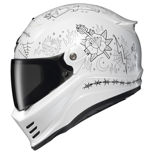 ScorpionEXO Covert FX Full Face Adult Motorcycle Helmet Street Fighter Style with Bluetooth Ready Speaker Pockets DOT ECE 22.06 Approved Unisex