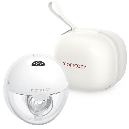 Momcozy M5 Hands-Free Wearable Breast Pump, Double-Sealed Flange for Baby-Like Comfort, 3 Modes & 9 Suction Levels, Portable Electric Pump – 24mm