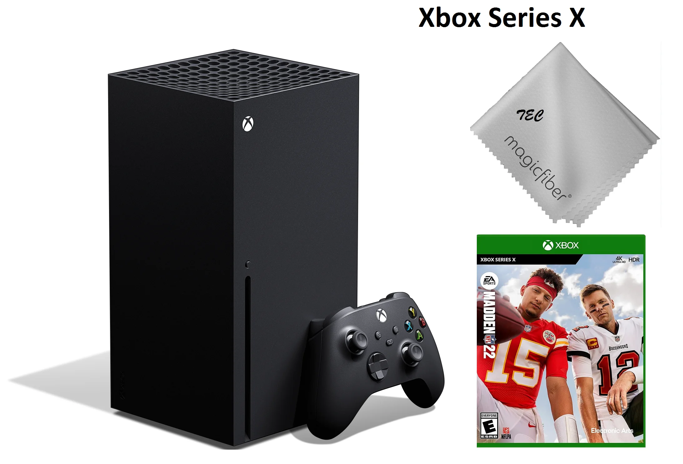 Newest Microsoft- Xbox -Series- -X- Gaming Console - 1TB SSD Black With Madden NFL 22 Game Bundle - Curated Treasures Market
