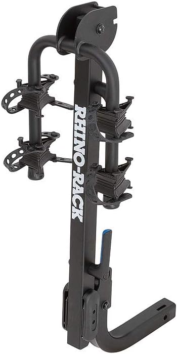 Rhino-Rack 2 Bike Hitch Mount Bike Carrier, Bike Rack Bicycle Carrier Racks Hitch Mount Double Foldable Rack for Vehicles