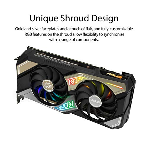 ASUS KO NVIDIA GeForce RTX 3070 V2 OC Edition Gaming Graphics Card (PCIe 4.0, 8GB GDDR6 Memory, LHR, HDMI 2.1, DisplayPort 1.4a